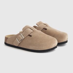 Quince Water Repellent Suede Clog Mule
